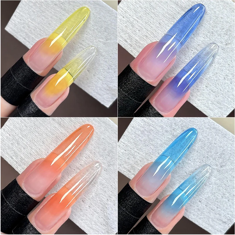 UR السكر 2 قطعة 9-colors جديد شعبية اللون الربت هلام التدرج اللون شبه دائم اللوحة UV و LED هلام مسمار الفن خلق الورنيش