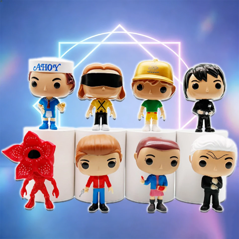 8 stks/set Cartoon Anime Karakters Figuur Stranger Dingen Leuke Elf Demogorgon Anime Figuur PVC Collectie Ornamenten Model Speelgoed