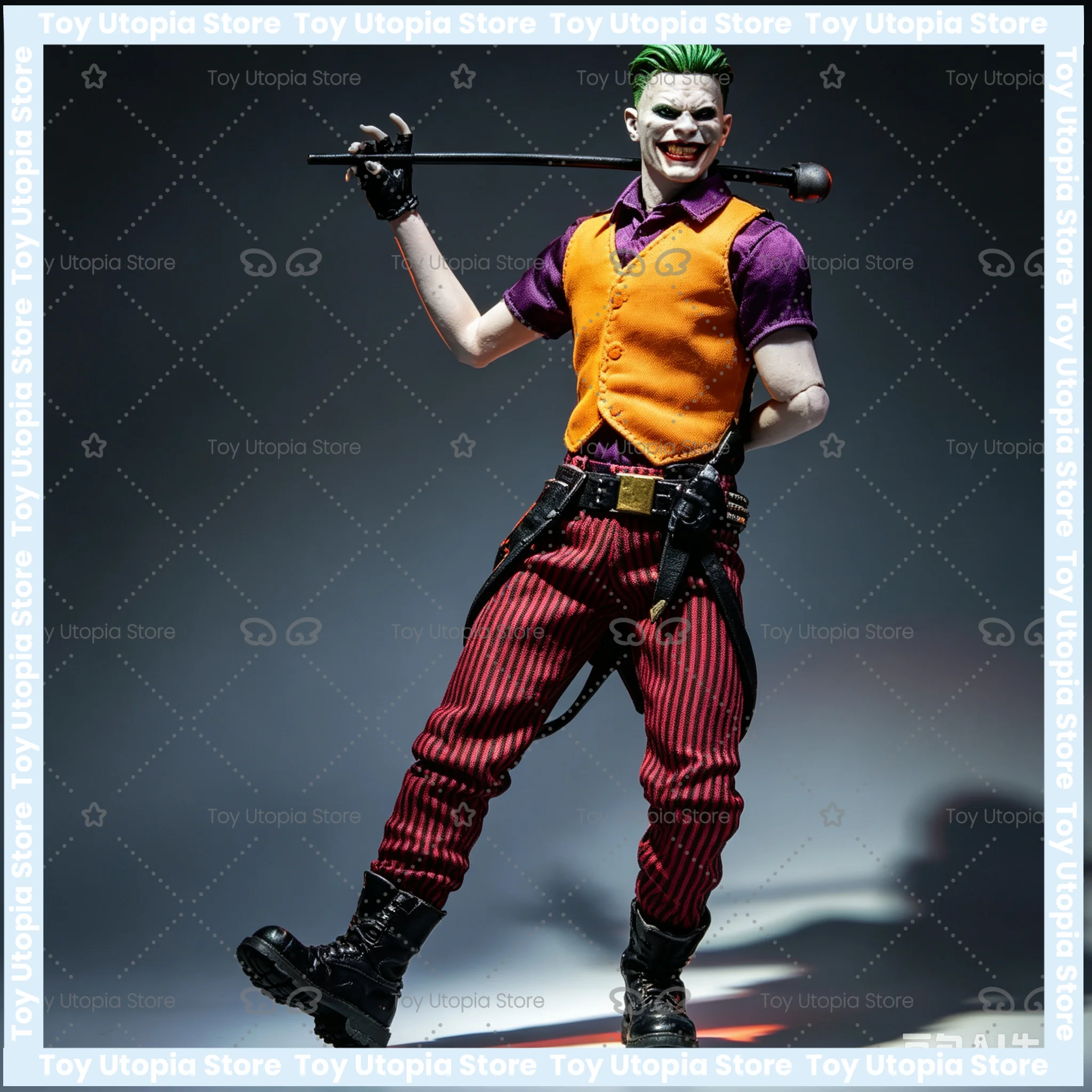 Boneco Original Mezco Ant New 52 Palhaço Gótico da Liga da Justiça, Príncipe do Crime, 6 Polegadas