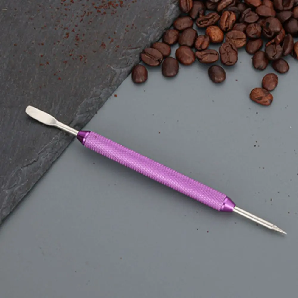 Baking Tools Stainless Steel Coffee Latte Art Needle Non-slip Handle Double Tips Latte Art Pen Rust-proof Carved Stick Cafe