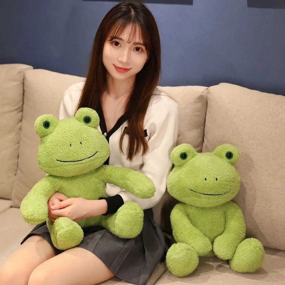 Crossbody Bag Cartoon Doll Animal Dolls Soft Toy Stuffed Animals Sweater Frog Doll Frog Stuffed  Toy Dressing Frog Plush Toy