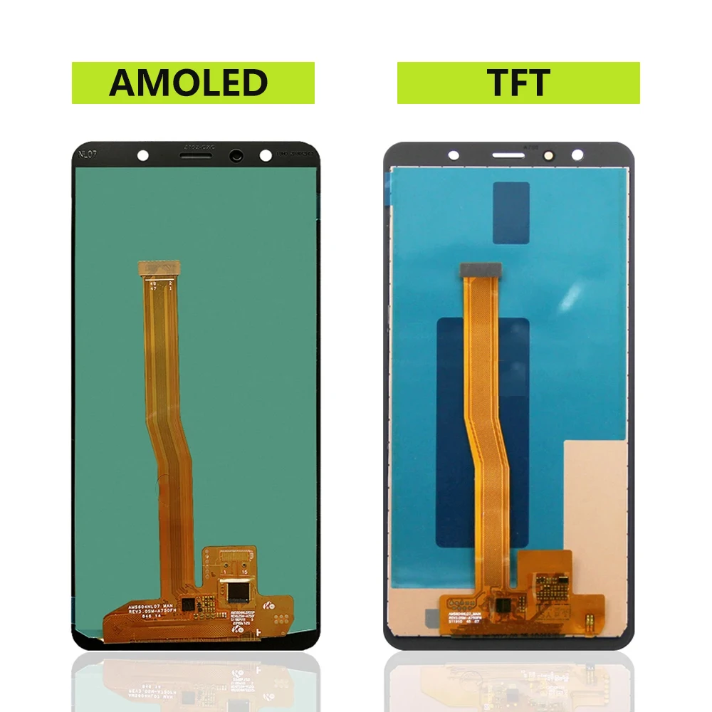 AMOLED A7 2018 A750 LCD Display Screen For Samsung Galaxy A7 A750F A750FN/DS LCD Display with Touch Screen Digitizer With Frame