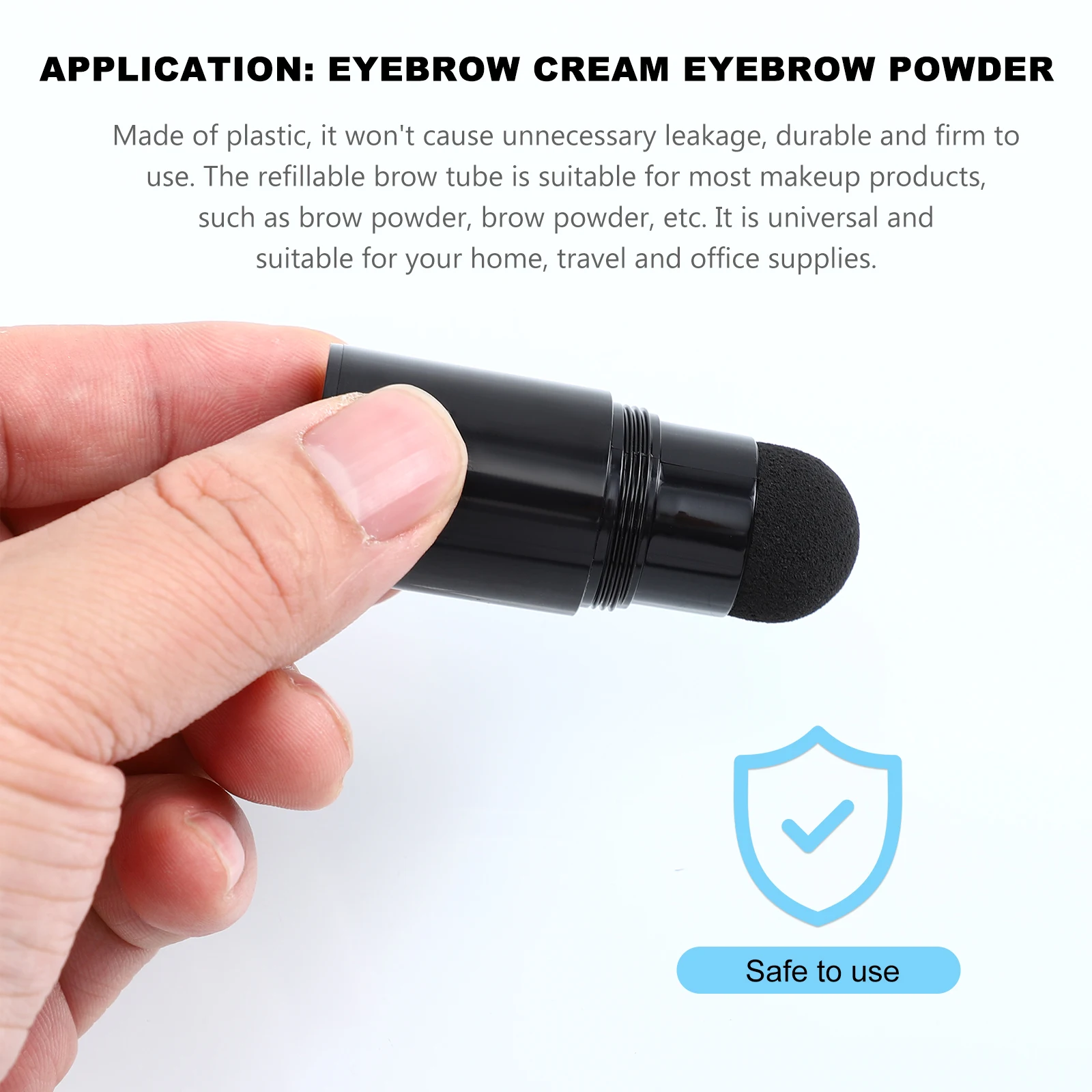 6 قطع من ألياف الشعر لتطبيق البودرة والكريم الدقيقة، أداة تحكم سهلة لمكياج الحواجب للنساء والرجال في صالونات التجميل #3