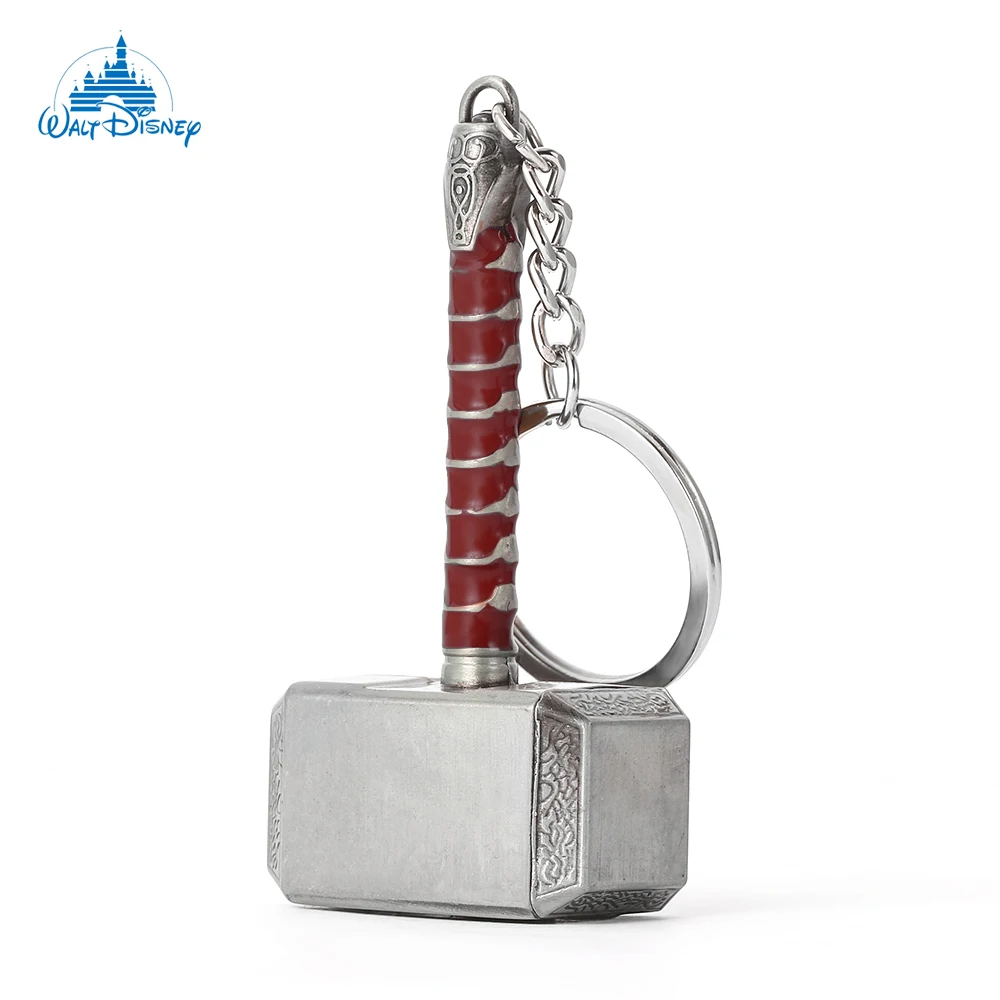 Disney Marvel Mjolnir Bottle Opener Trendy Keyring Avengers Fashion Thor Weapon Pendant Keychain Accessories For Fans Gifts