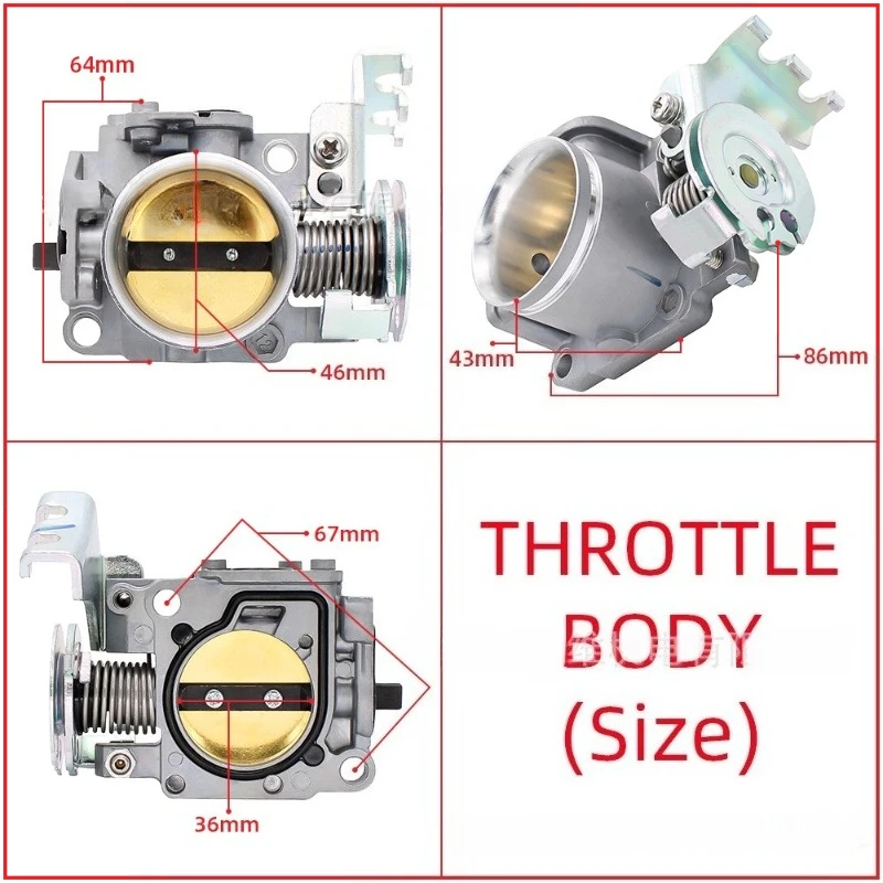 Motorcycle throttle body compatible with SYM VF3i models, for Honda RS150, WINNER, SUPRA, GTR150