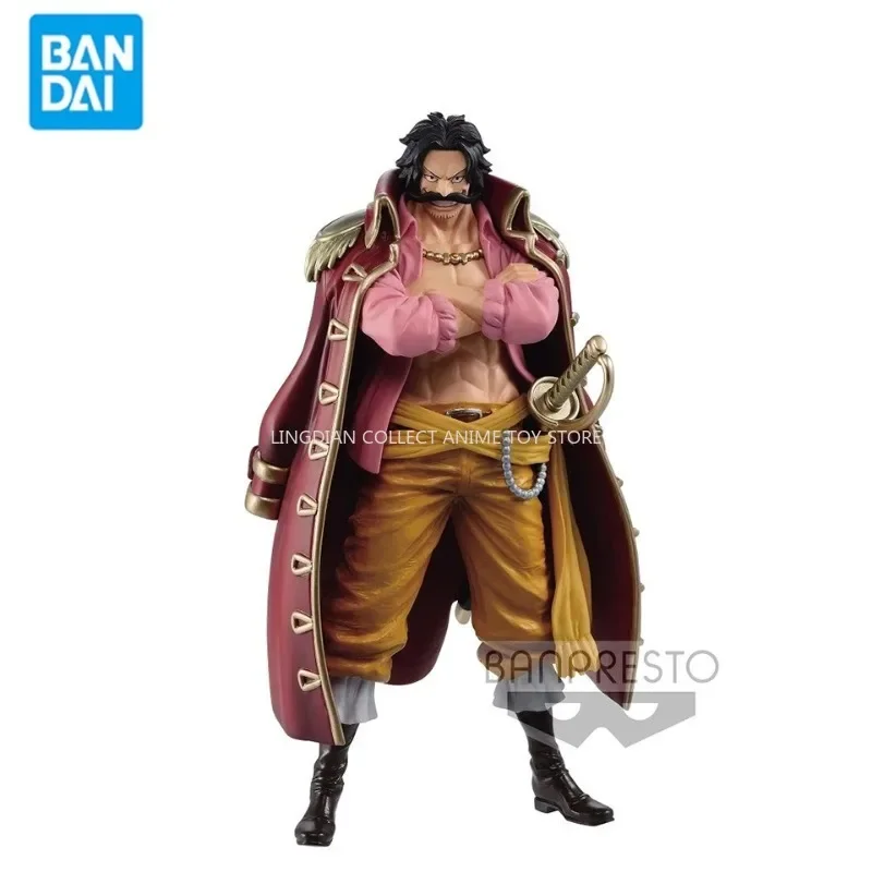 In Stock Original Genuine Banpresto  One Piece DXF 17cm Gol D Roger Wanno Country PVC Action  Anime Model Figurines Toys Gift.