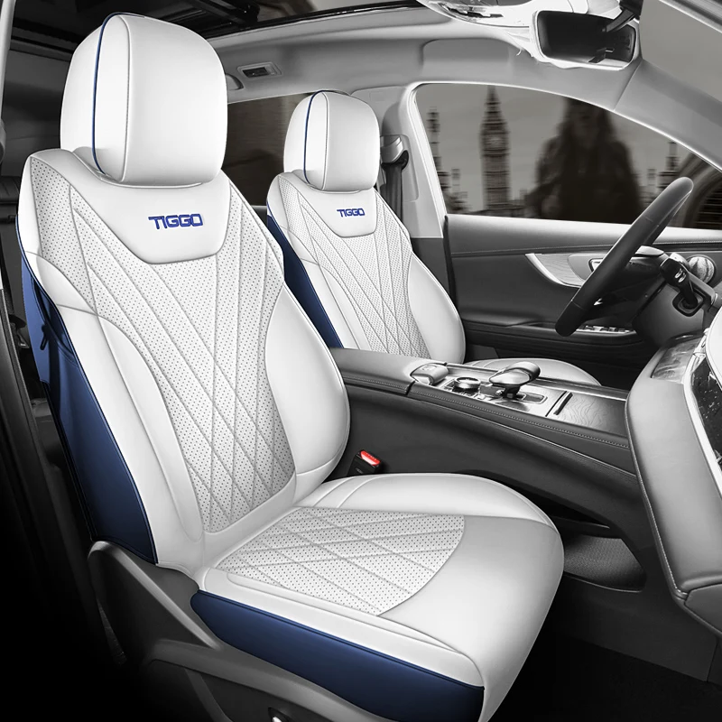 Custom Fit Car Seat Covers high quality Leather Specific For Chery Tiggo 8 Pro 8 Plus 8pro Front And Rear Full Set 5 Seater