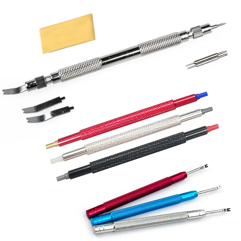 

1/4PCS Watch Repair Tool Spring Pine Needle Bar Pose Filed Barrette Repair Watch Strap Removal Press Watch Hands Set