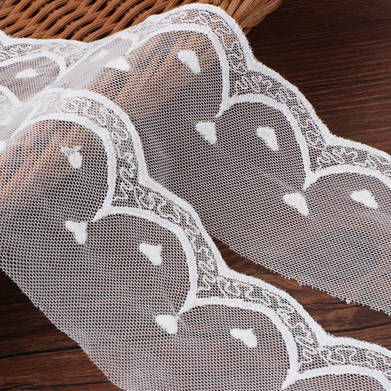 5Yards 6.4Cm Wedding Dress Lace Clothing Accessories Mesh Lace Home Sofa Fabric Sewing Handmade Craft Materials