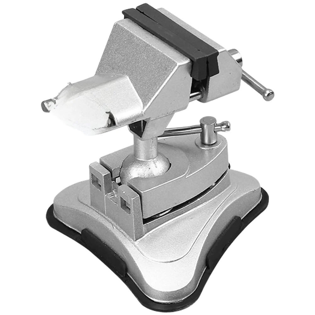 Swivel Suction Vise Built with Aluminum Alloy Body and Steel Jaws for Stable Mounting on For Glass and Smooth Surfaces