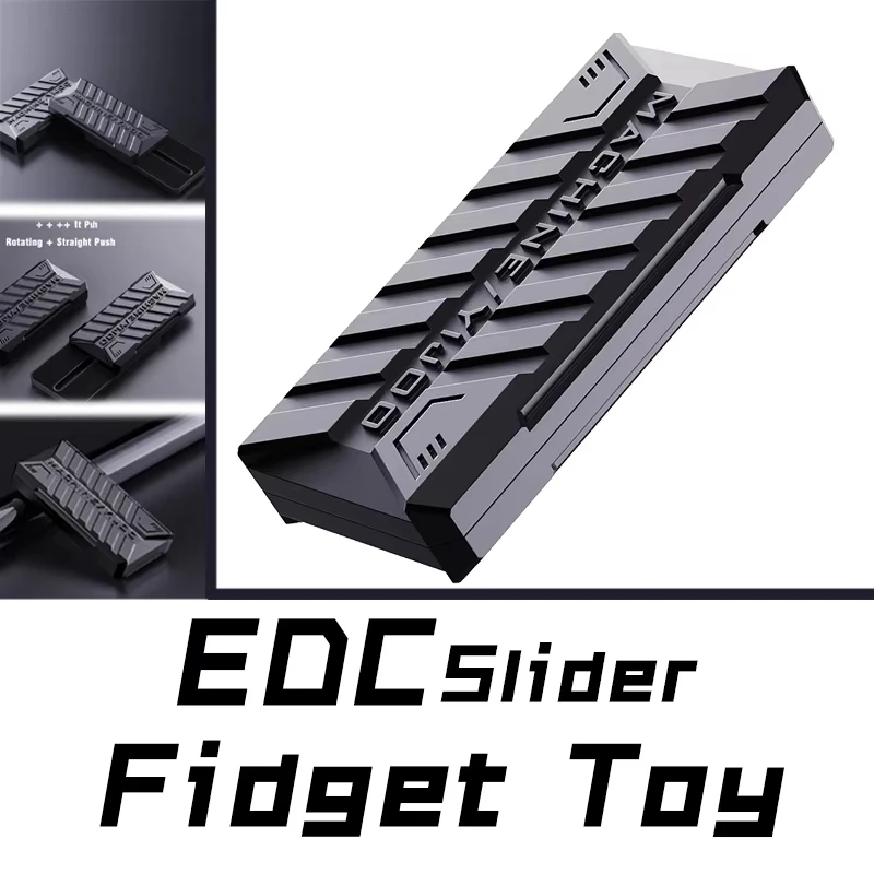Edc brinquedo fidget metal rotação slider-brinquedo de impulso magnético para alívio do estresse & foco tdah ponta do dedo spinner presente