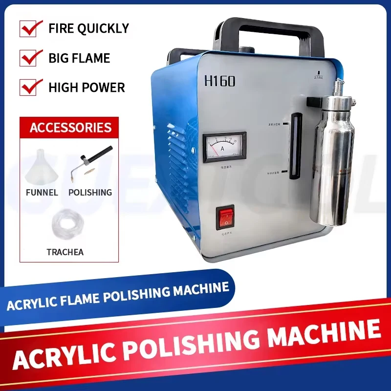 75/95 L/H High Power Acrylic Flame Polishing Machine H160/H18 Organic Glass Crystal Letter Mirror  DIY Polishing Equipment