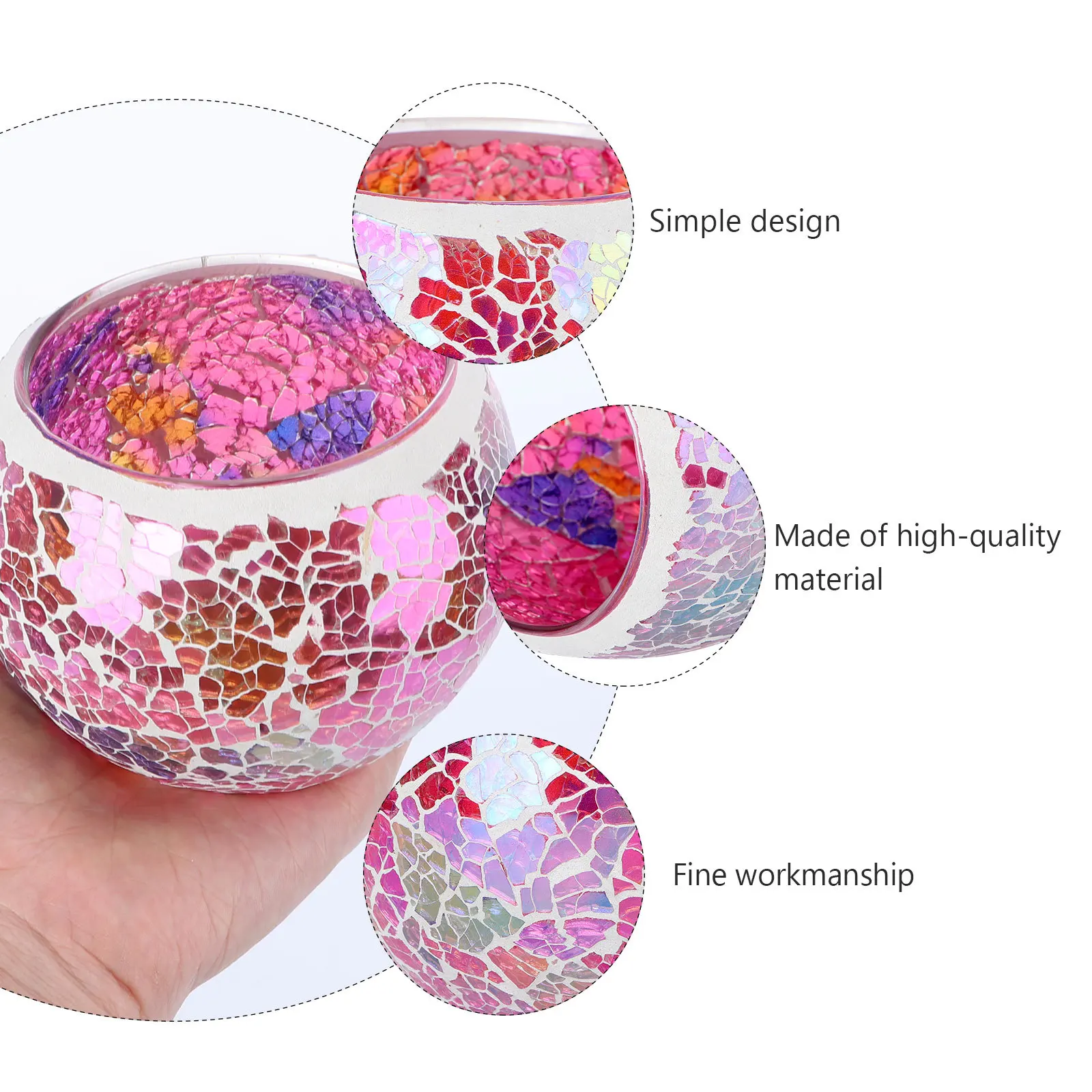 

Crystal Holder Fine Glass Candlestick for Decorative Use Elegant Stylish Look Enhances Living Space Perfect Gift Choice