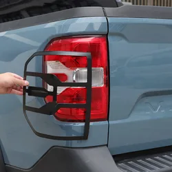For Ford Maverick 2022 2023 2024 ABS Matte Black/Glossy Black/Silver Car Rear Tail Light Decorative Frame Cover Car Accessories