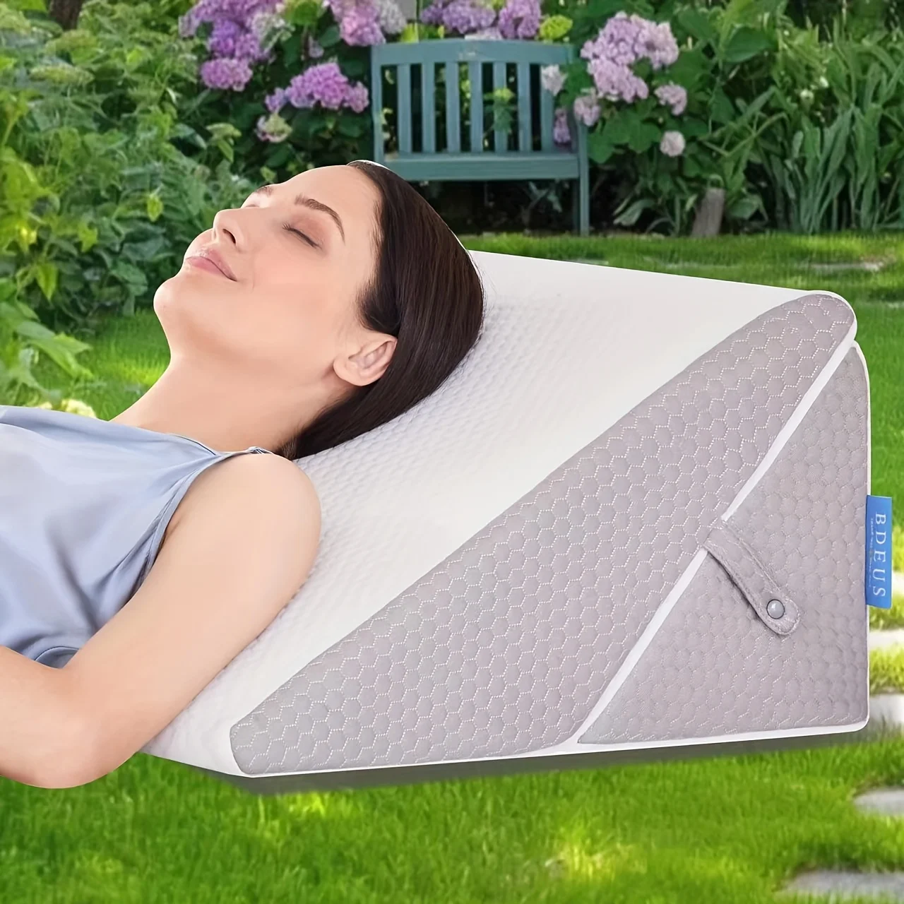 

2pcs/3pcs/6pcs 3-in-1 Sleep Wedge Pillow, Adjustable 9 And 12 Inch Tilt Triangle Pillow, Wedge Pillow For Back Support And Elevated Legs, Anti-Acid Reflux, Heartburn, Removable Cover, Washable, For Post-Operative Sleeping