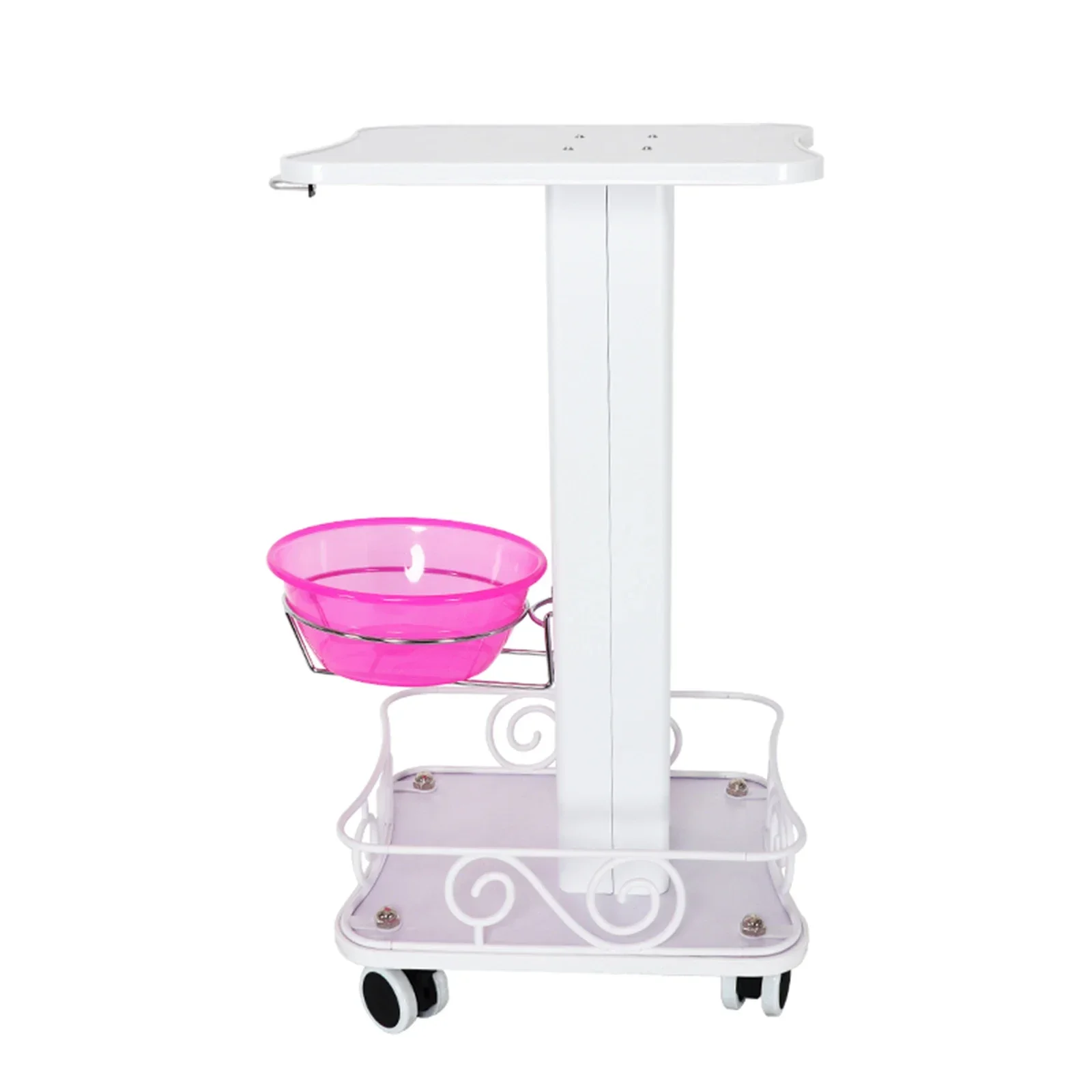 

%a Salon Trolley Rolling Storage Cart Beauty SPA Machine Equipment Organizer Stand Holder with Stainless Steel Tray