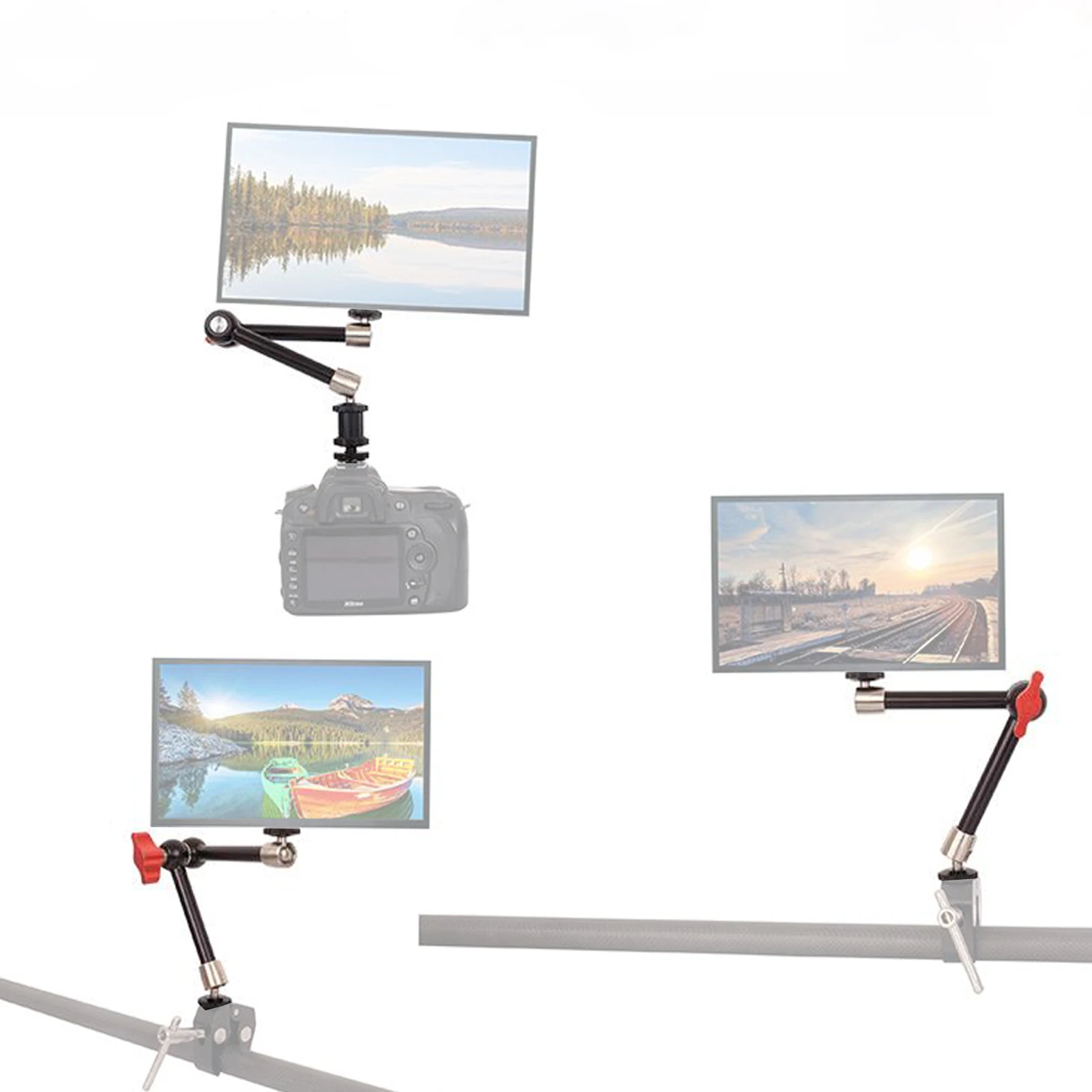 HDRIG Universal 7/11 Polegadas Articulando Braço Mágico de Fricção Ajustável para DSLR LCD Monitor LED Light Camera Acessórios