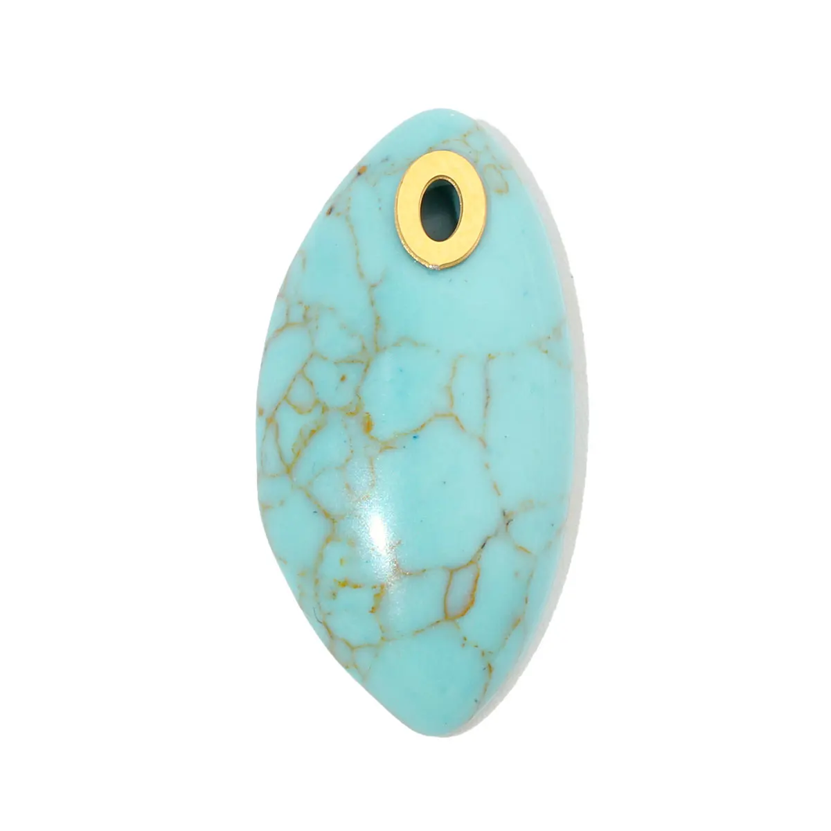 3pcs/Lot French Antique Waterdrop Natural Stone Stainless Steel Diy Charms Women  Lapis Lazuli Necklace Pendant Wholesale Jewelr