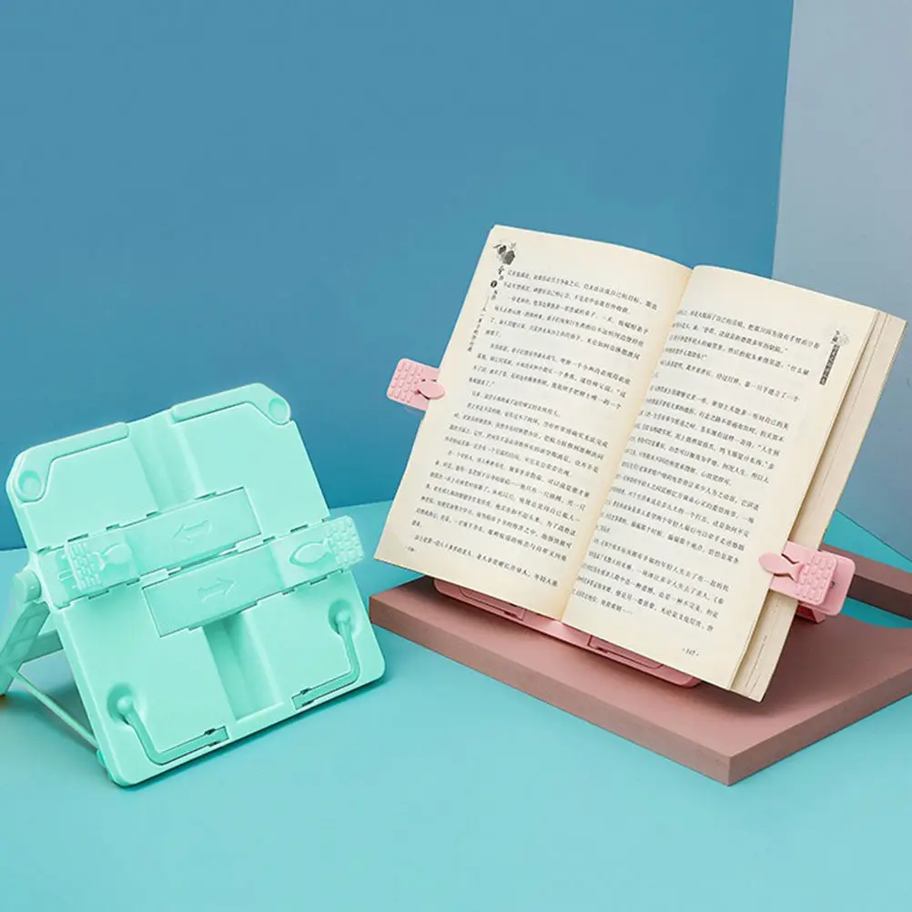 

1 шт. Эргономичная подставка для чтения книг, держатель для книг для студентов и детей, из премиальных материалов, портативная, для использования на рабочем столе, кровати, кухонной столешнице