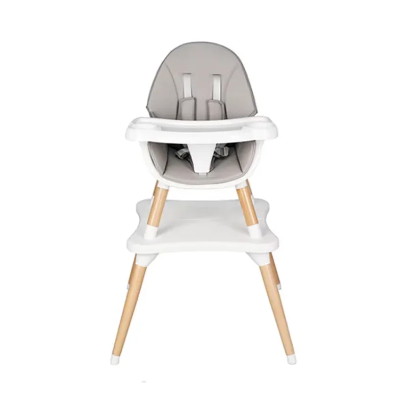 Flexible wooden baby high chair feeding highchair baby table and chair