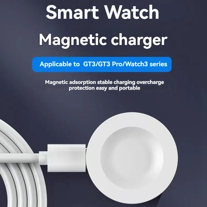 Bezprzewodowa ładowarka magnetyczna do inteligentnego zegarka Huawei Watch 4 3 Pro D GT5 GT4 GT3 GT3 Pro GT Cyber Runne GT 2022