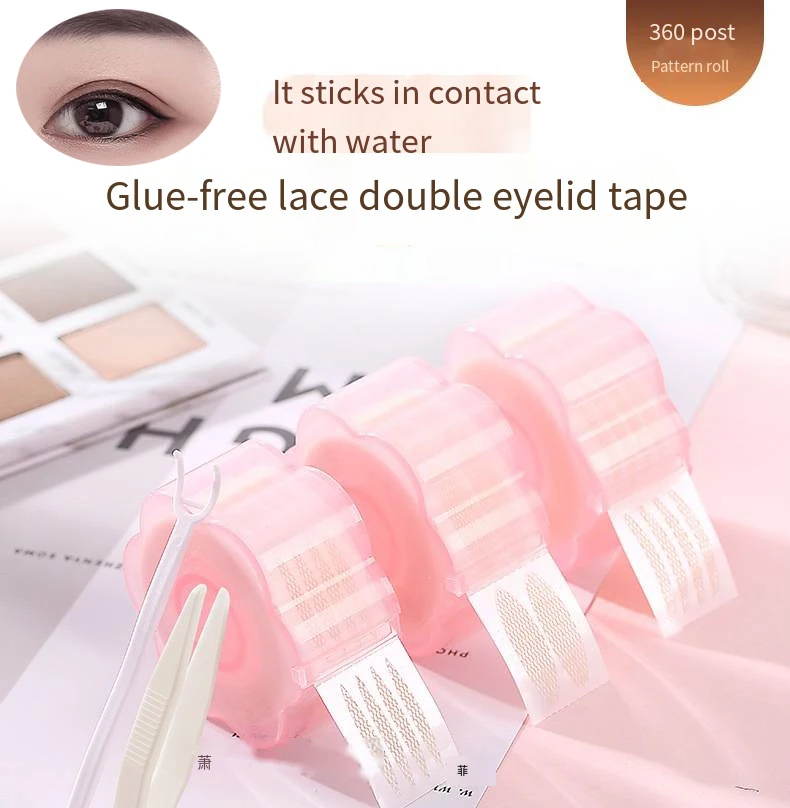 Big Eyes Instant Upper Eyelid Lift Strips Unsichtbare doppelt gefaltete Augenlidpaste Klarer Augenlid-Aufkleber Selbstklebend