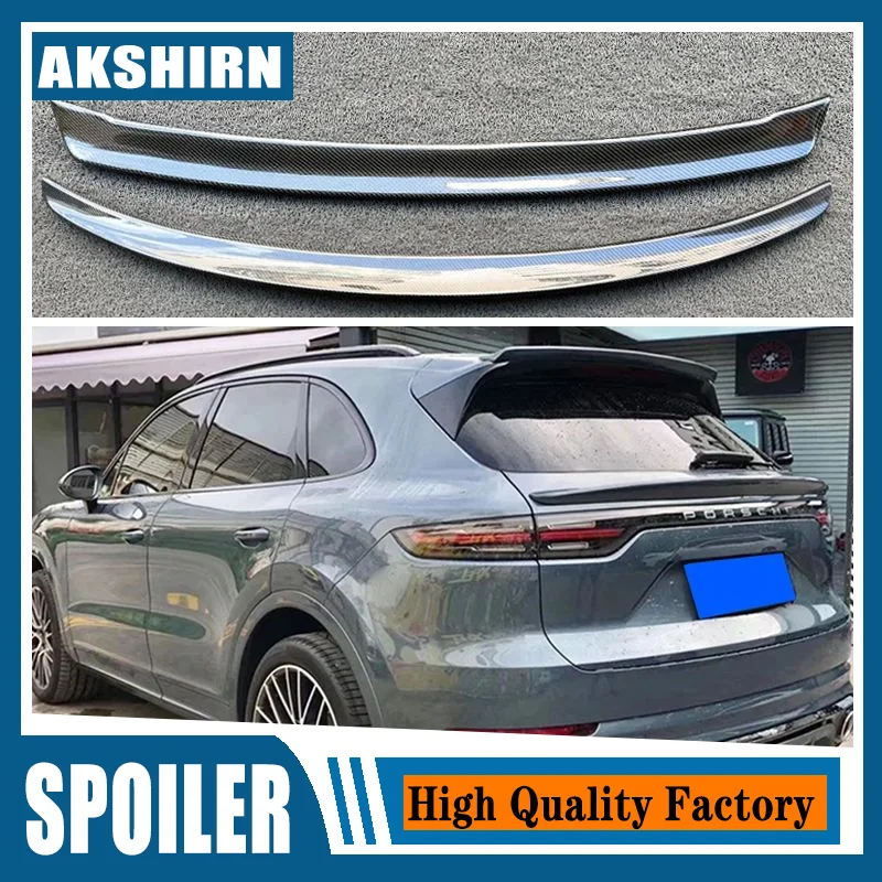 

Carbon Fiber Car Rear Wing Trunk Lip Spoilers Special tail Fits For Porsche Cayenne 2018 2019 2022