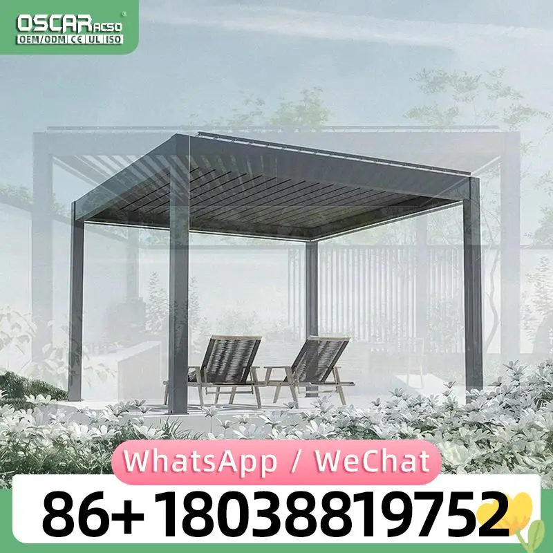 Customized Motorized Bioclimatic Aluminum Pergola for Balconies Outdoor Gardens and Sunrooms Versatile and Stylish Bioclimatic S