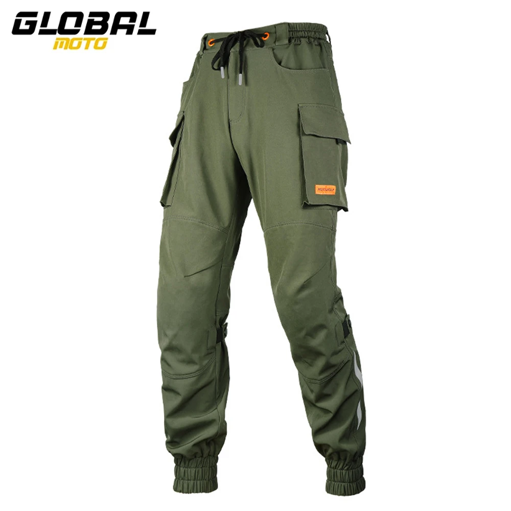 

Windproof Motorcycle Pants Men Four Season Anti Fall Motorbike Pants Motocross Riding Workwear Pants Breathable