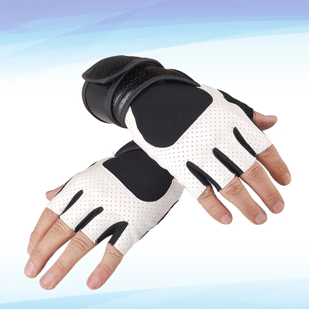

Breathable Sports Gloves Wrist Wraps Nonslip Lightweight Sweatabsorbent for Gym Fitness Training Men Women Gloves