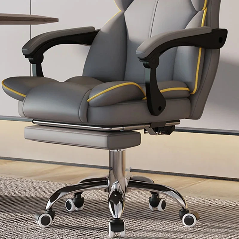 

Footrest Ergonomic Office Chair Wheels Cushion Swivel Luxury Office Computer Lift Silla Oficina Silla