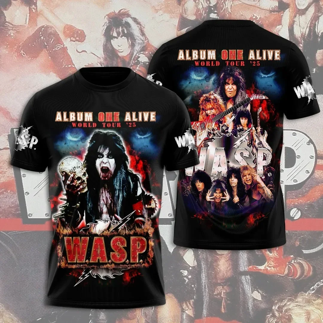 Camisetas 3D Estampadas de Banda de Rock 2026 para Homens e Mulheres, Tendência Hip Hop, Camiseta de Manga Curta Y2K, Tops Oversized Streetwear