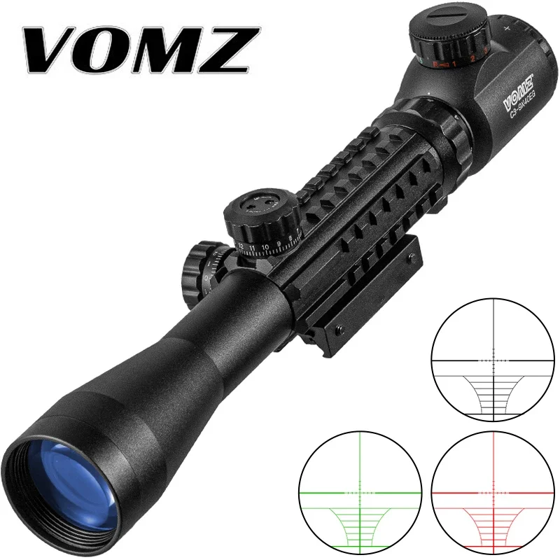 VOMZ 3-9X40 EG Riflescope Tactical  Optics Rifle Scope Sniper Gun Hunting Scopes Airgun Rifle Outdoor Reticle Sight Scope