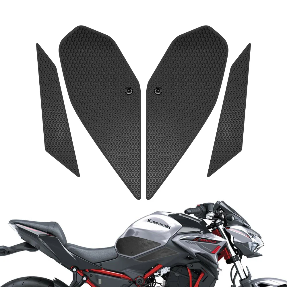 Motorcycle Tank Traction Pad Anti Slip Sticker Gas Knee Grip Protector For Kawasaki Z650 2017 to 2025