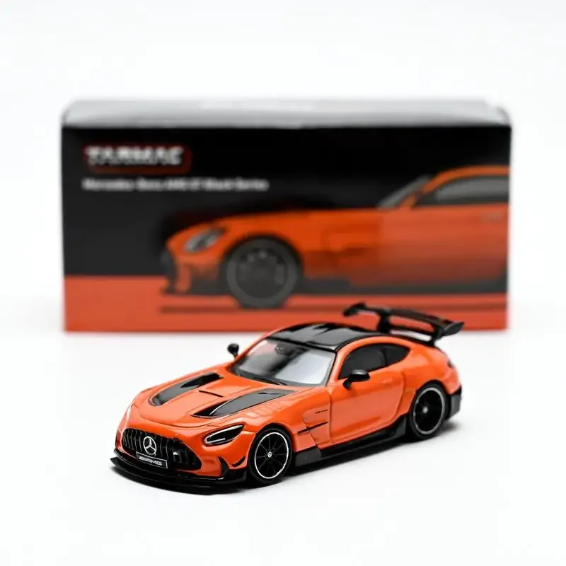 1:64 Mercedes-Benz AMG GT Black Series alloy static model, children's collection of decorative toys, holiday gifts for children.