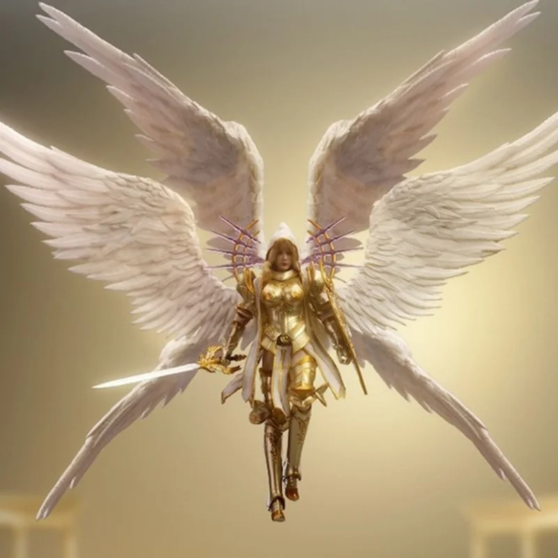 

Lucifer Lxf2311 Female Wings Of Dawn Action Figure Model - Michael Archangel Gold Silver Edition Full Set 6in Collectible Toys
