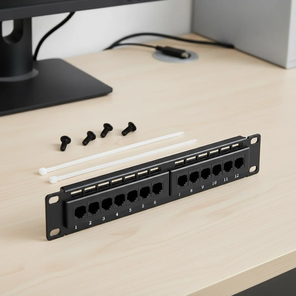 

12-портовая патч-панель UTP CAT6 RJ45 без кронштейна, 10 дюймов шириной, 1U, для Ethernet-кабелей, сетевая патч-панель для сетевых шкафов