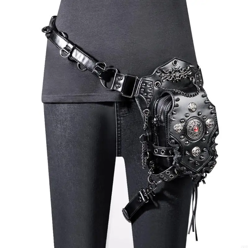

2025 New Steampunk Waist Bag Fanny Pack Shoulder Crossbody Bag Thigh Leg Holsters Bag