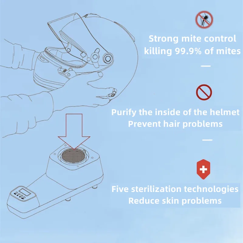 Sèche-Casque de Moto, Stérilisation, Purificateur, Désodorisation, Bactériostase, Machine d\'Entretien Intelligente