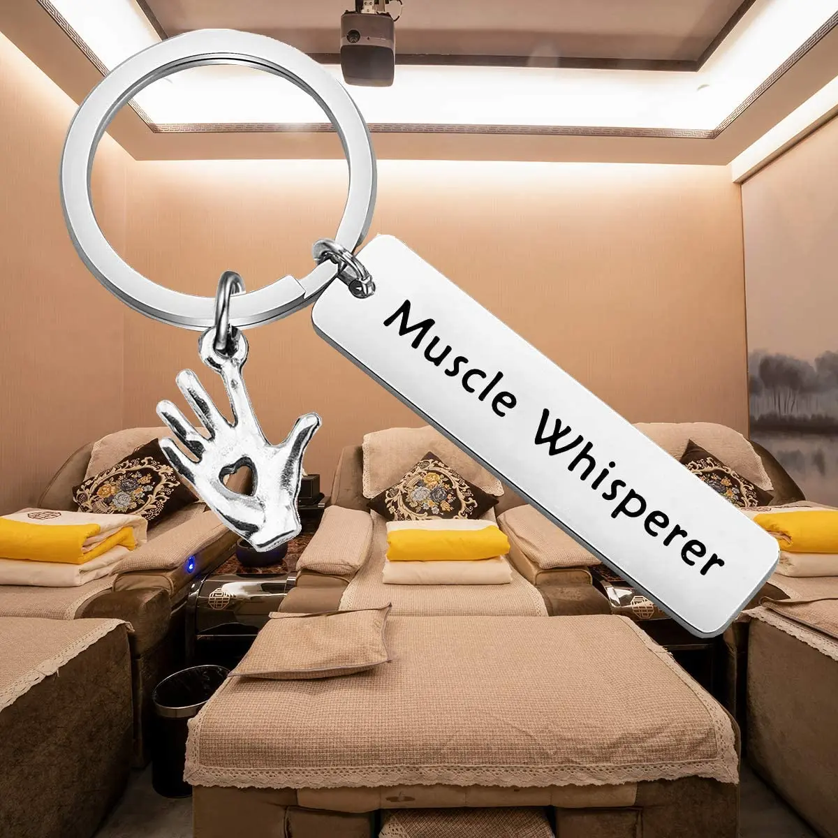 Massage Therapist Gift Muscle Whisperer Keychain Gift For Massage Therapist Massage Therapy School Student Gifts