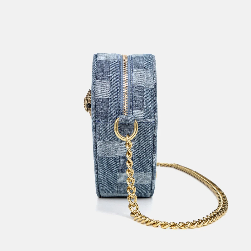 Kurt Geiger Shoulder Bags Women\'s Bag Denim Chain Crossbody Luxury Brand Designer Handbag Fashion Trend Retro High Capacitybag