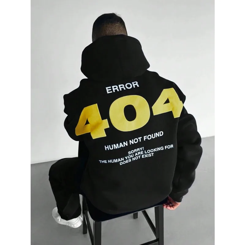 

Men's Letter-printed Simple Hoodie Sweatshirt, Casual Daily Wear Autumn and Winter Warm Cotton Fleece New Casual Fashion Hoodie