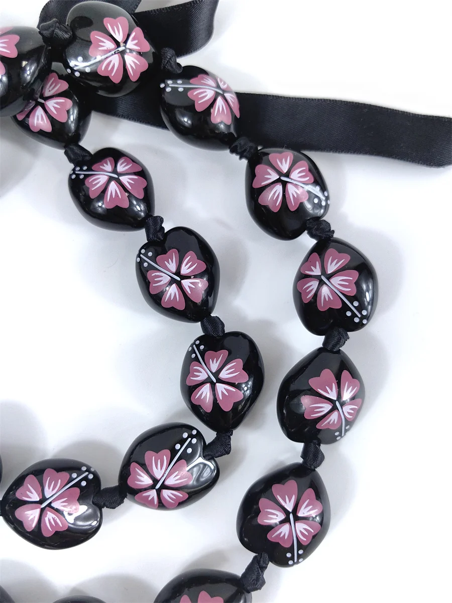 قلادة مكسرات زهرة الكركس ، قلادة هاواي للرقص ، إكليل حفلات هاواي ، تخفيضات كبيرة