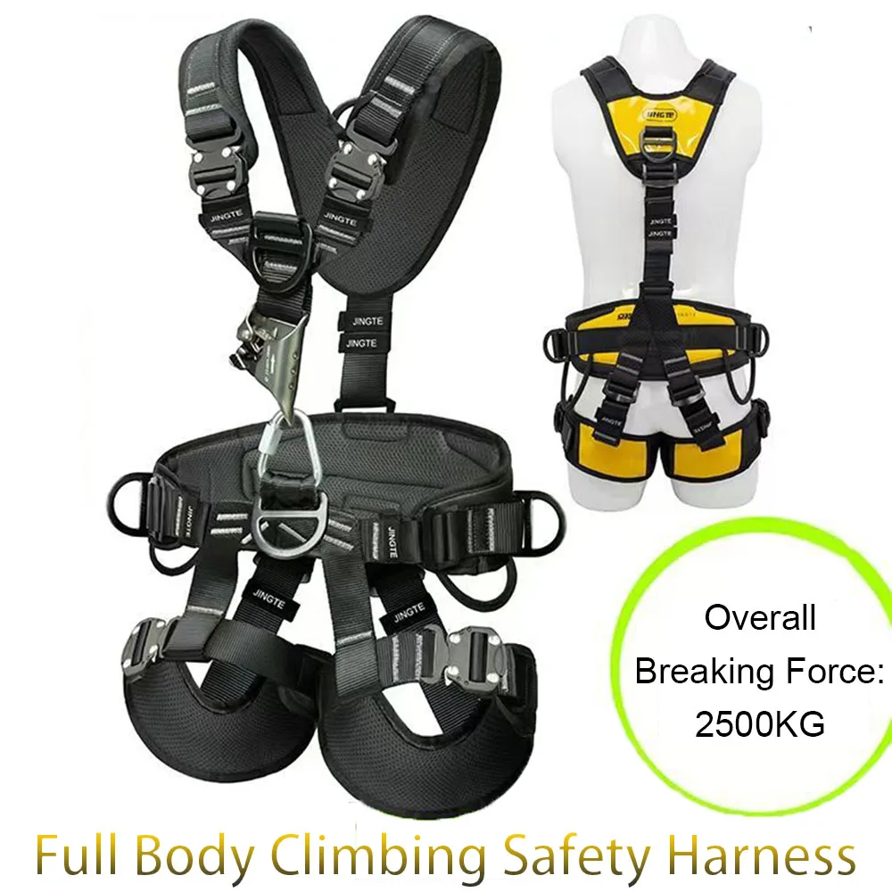 Tree Climbing Safety Harness Full Body Aerial Work Construction Safety Belt Outdoor Rock Mountaineering Fall Protection Harness
