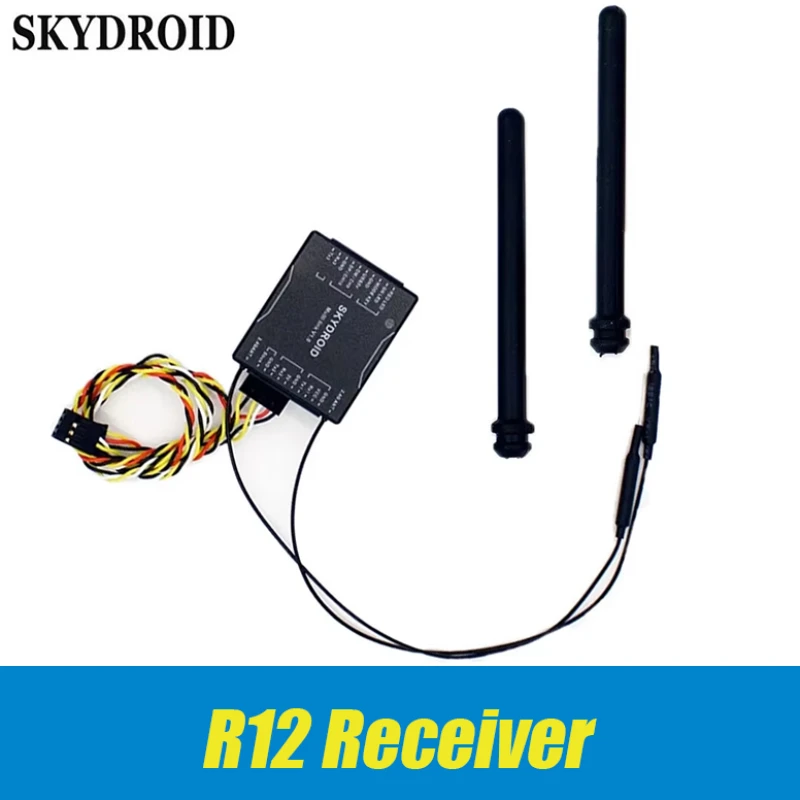 

Skydroid R12 Receiver RX/SG12-RX T12 Remote Control Receiver For T12 Radio Transmitter Plant Protection Drone Assessories