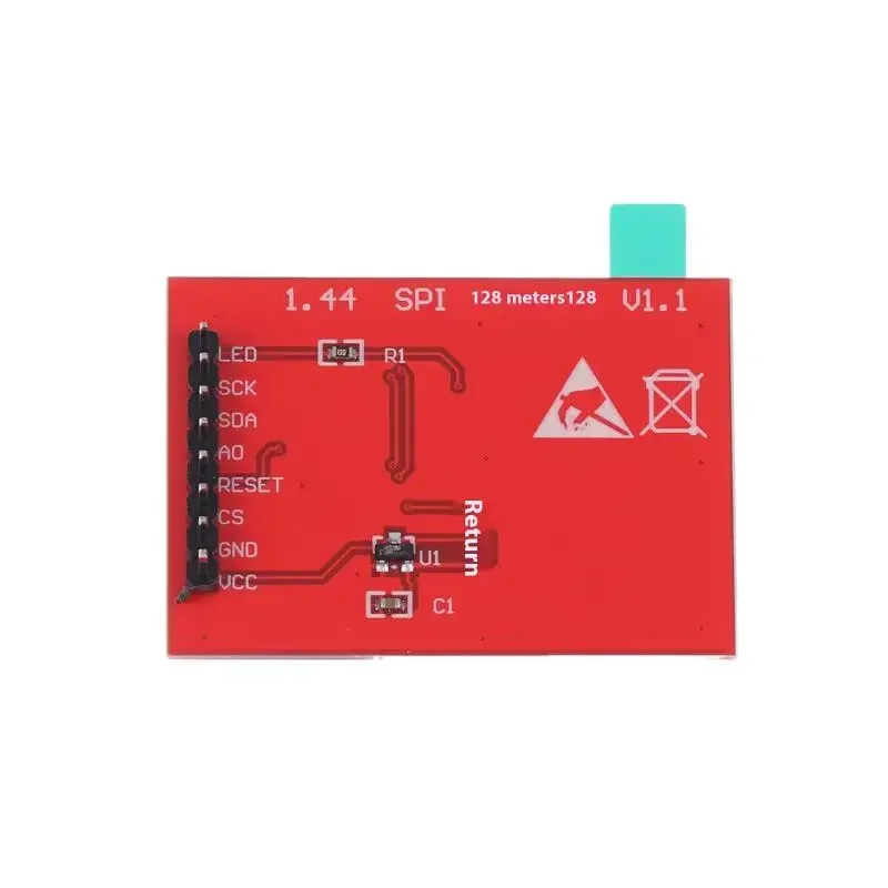 1Pc 1.44-Inch TFT SPI Serial Port Module LCD Color Screen Display LCD Screen Tool
