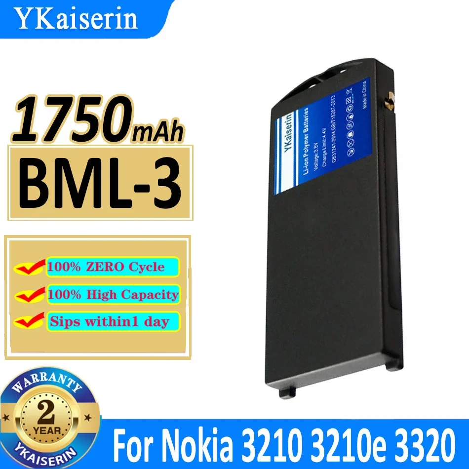 

1750mAh YKaiserin Battery BML-3 BML3 For Nokia 3210 3210e 3320 Bateria