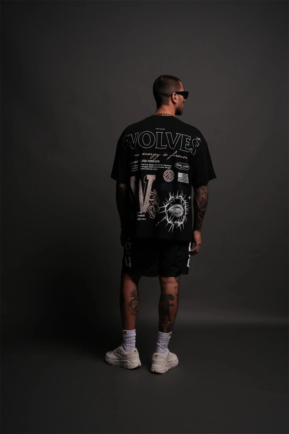 2026 Vintage Gothic Skull Graphic Back Print Short Sleeve Crew Neck T-Shirt, Kids Adults Retro Street Workout Tee