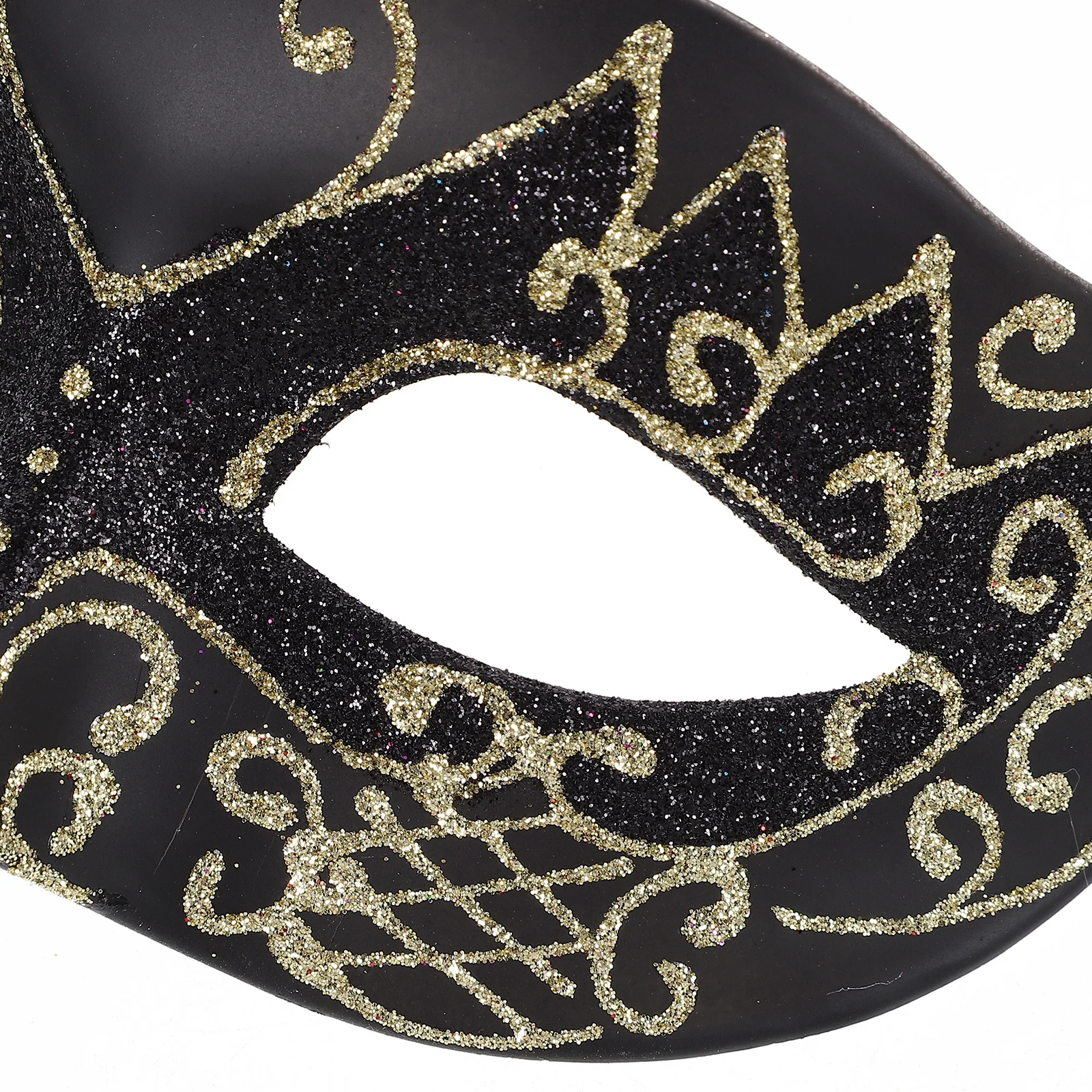 Gold Dust Half Face Masquerade Party Mask For Men Halloween Cosplay Lightweight Unique Design Carnival Eye Mask Fancy Dress