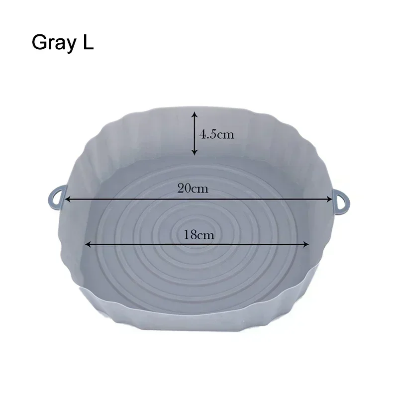 Mir en silicone pour friteuse à air, moule en silicone, cuisson au four, escalade, pizza frite, panier jetable, doublure de casserole réutilisable,